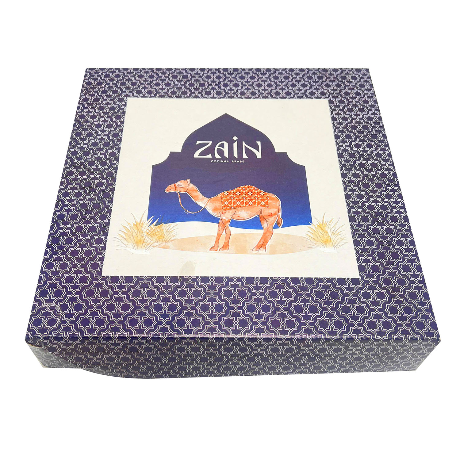 Embalagem Tampa e fundo empastada (25,5 x 25,5 x 5 cm) Personalizada
