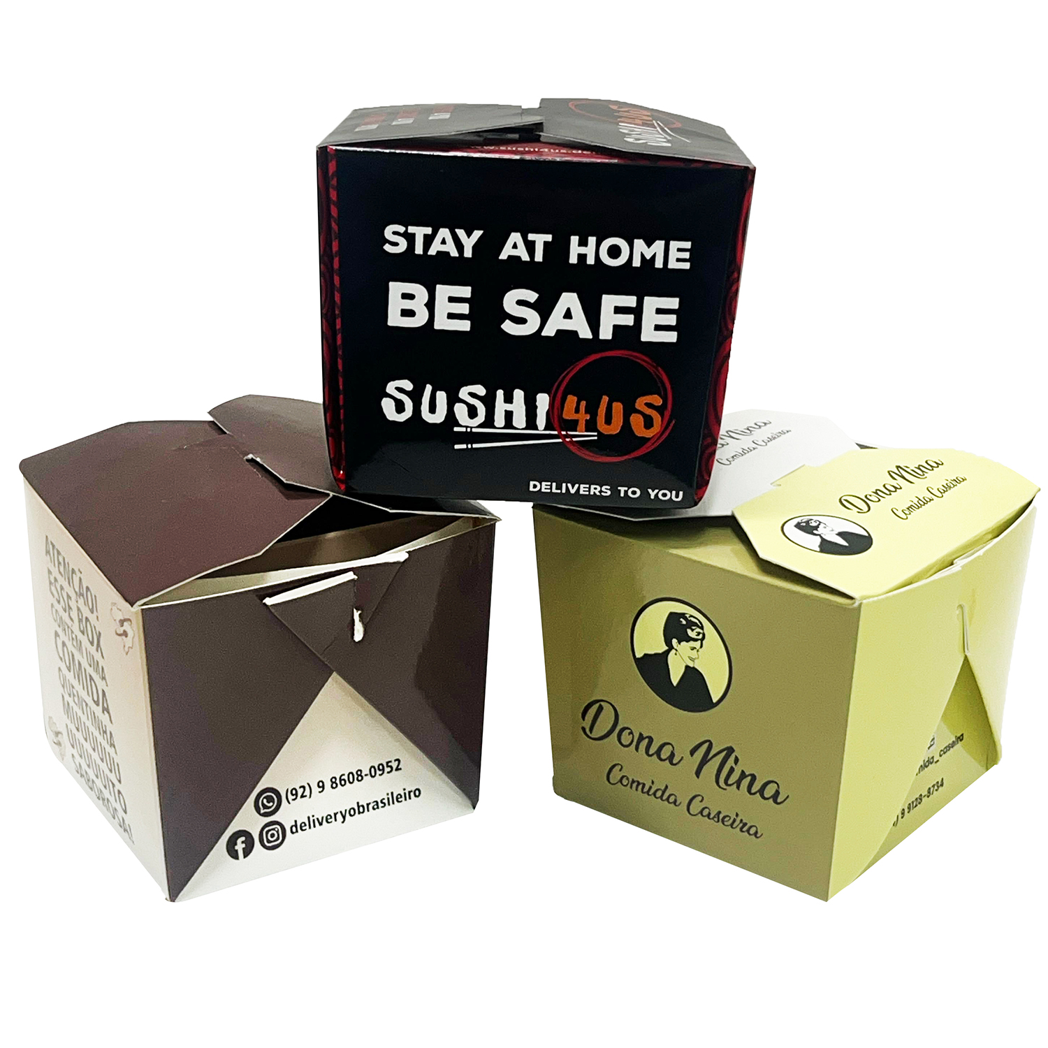 Embalagem Caixa Box P 350 ml - Personalizada