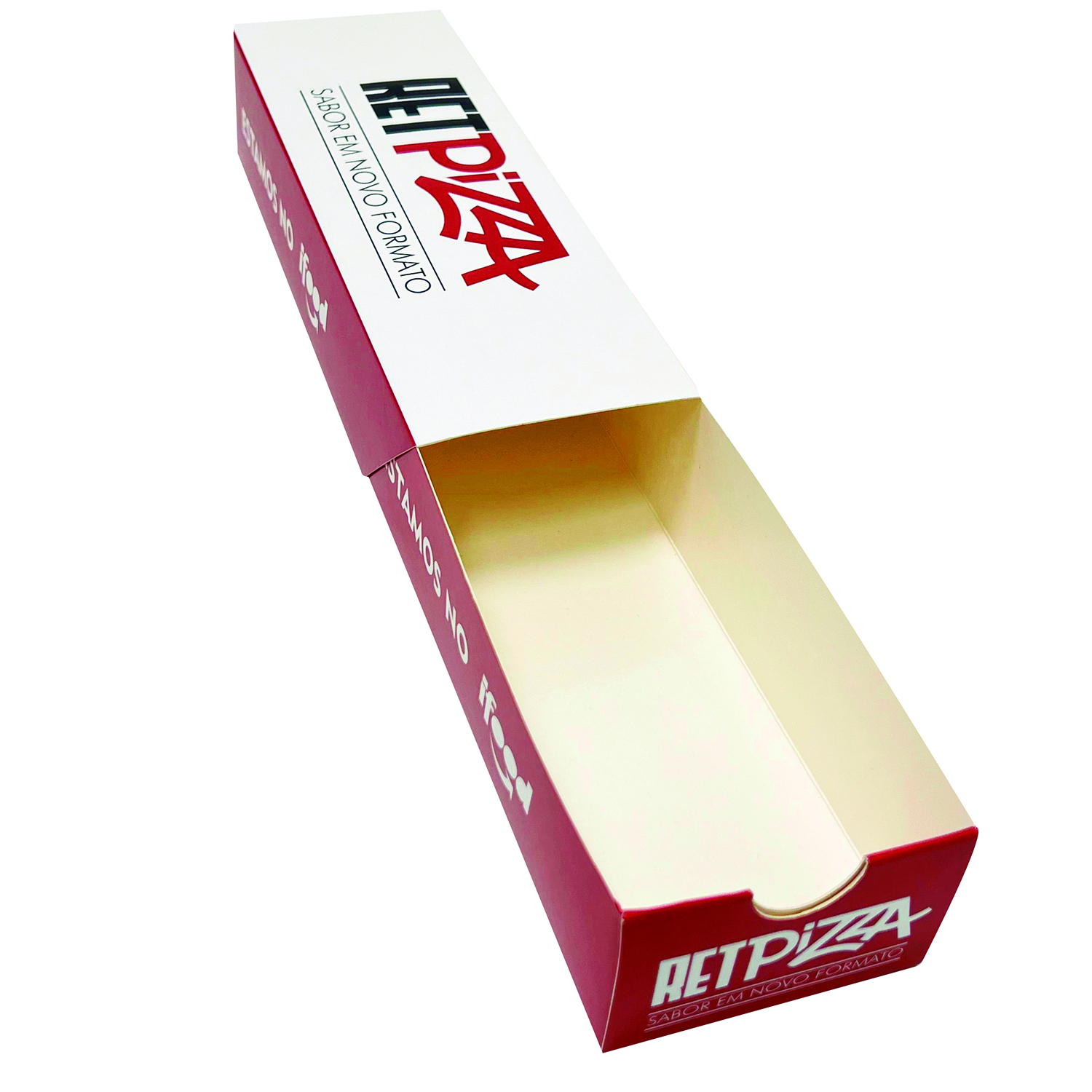 Embalagem Gaveta Para Pizza (25 x 8 x 5 cm) Personalizada