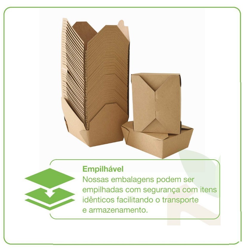 Embalagem Multiuso Delivery 2250ml (21 x 14,3 x 7,5 cm) Personalizada