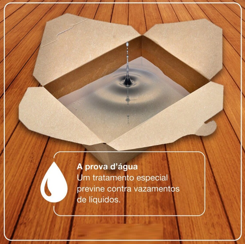 Embalagem Multiuso Delivery 2250ml (21 x 14,3 x 7,5 cm) Personalizada