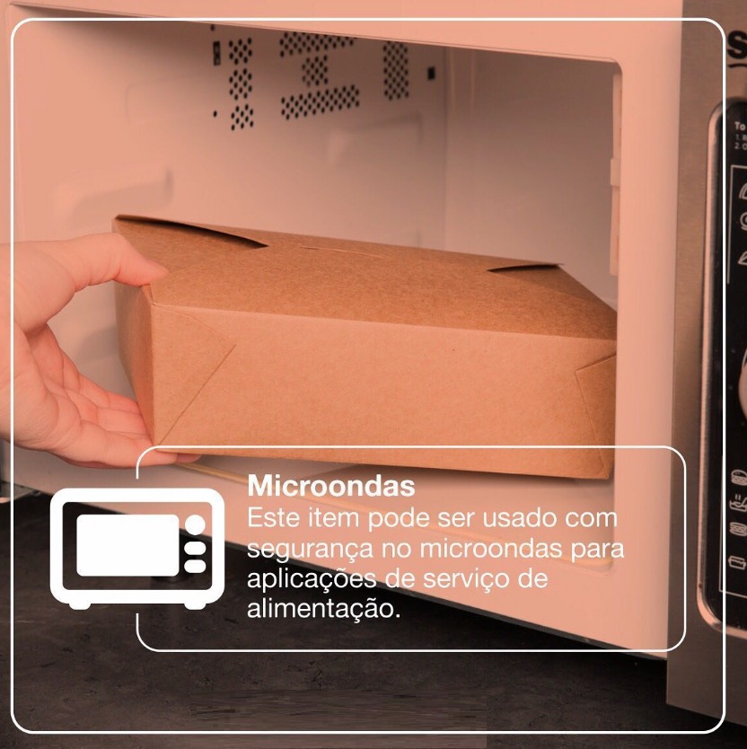 Embalagem Multiuso Delivery 2250ml (21 x 14,3 x 7,5 cm) Personalizada