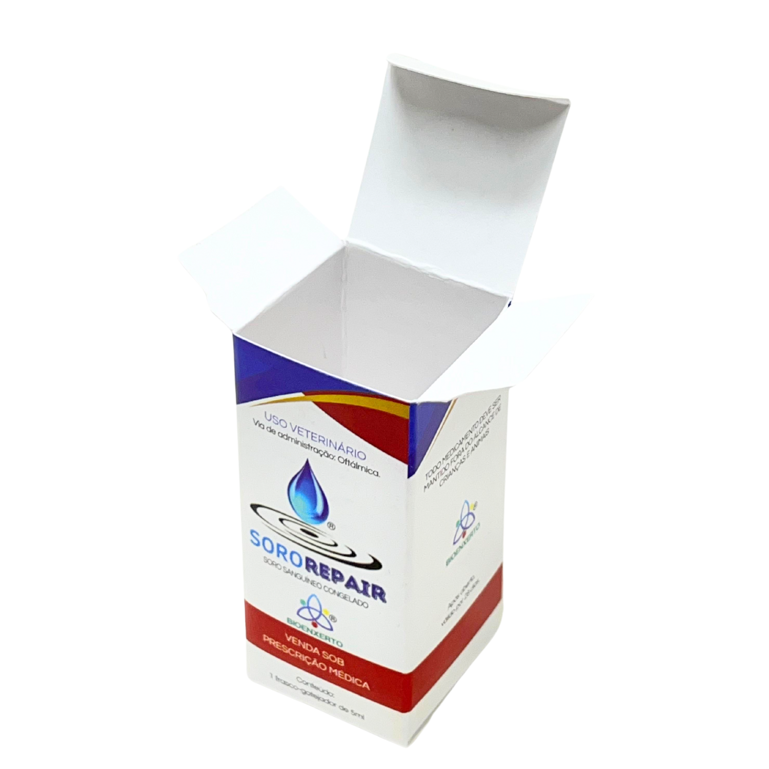Embalagem para Suplemento (3,3 x 3,3 x 7 cm) Personalizado
