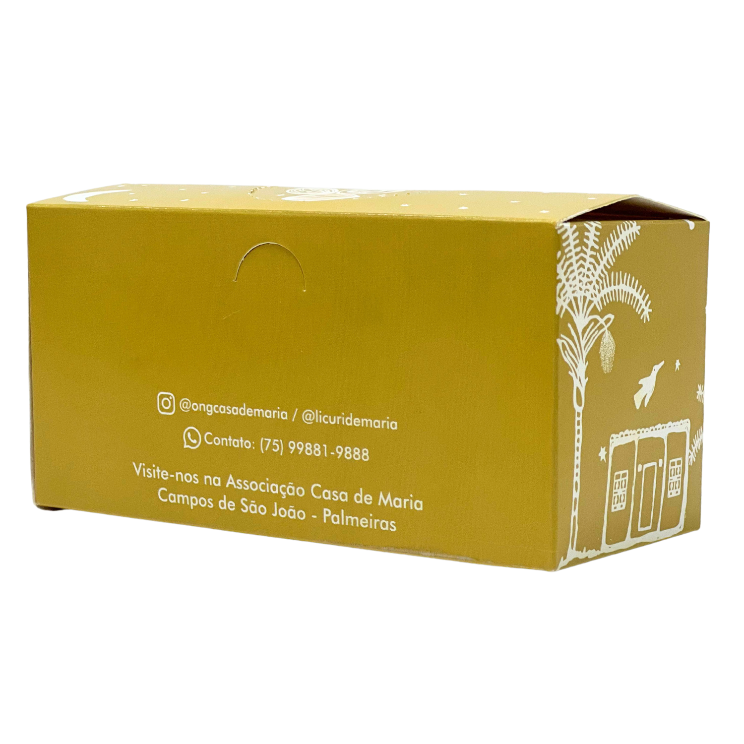 Embalagem Display c/ Picote e Laminação externa (14 x 14 x 7 cm) Personalizada
