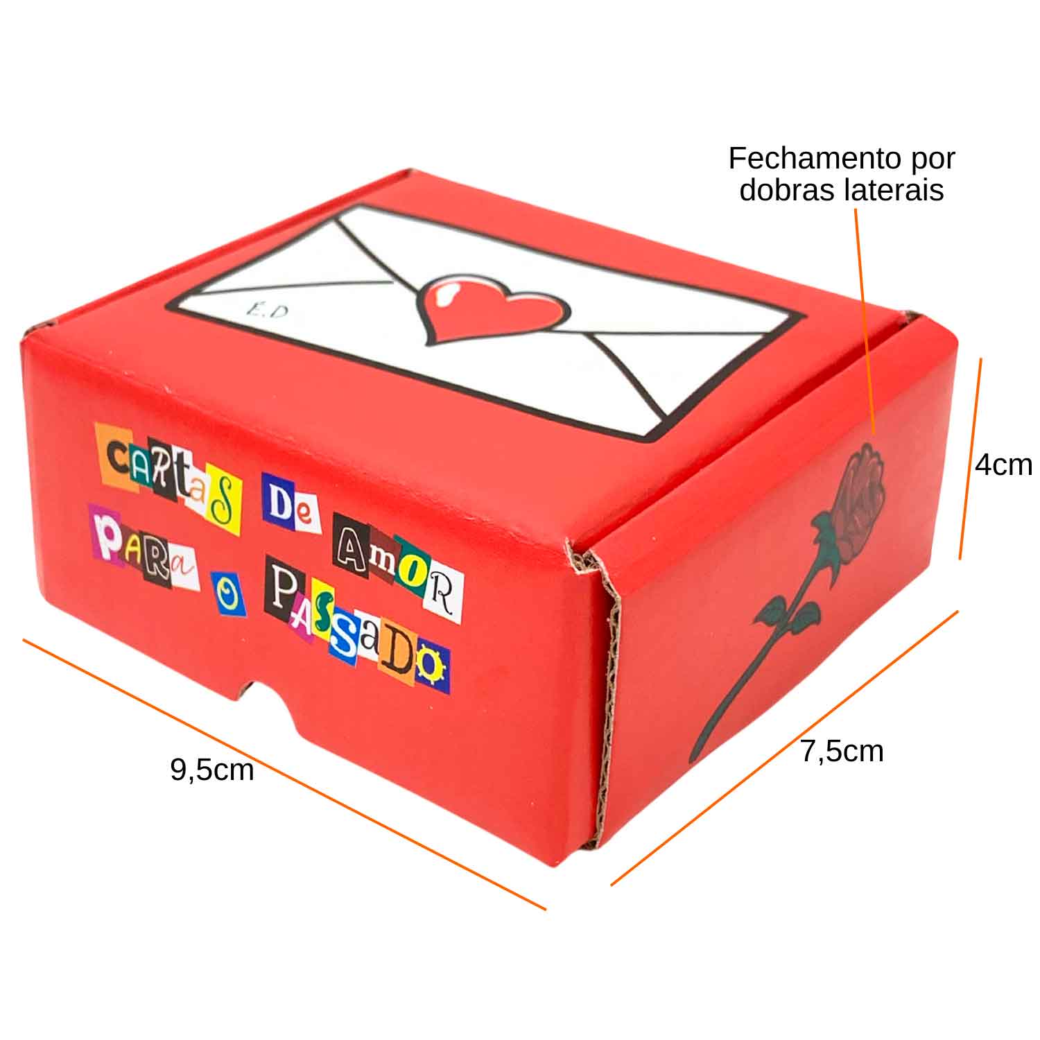 Caixa E-commerce Empastada (9,5 x 7,5 x 4 cm) Personalizada