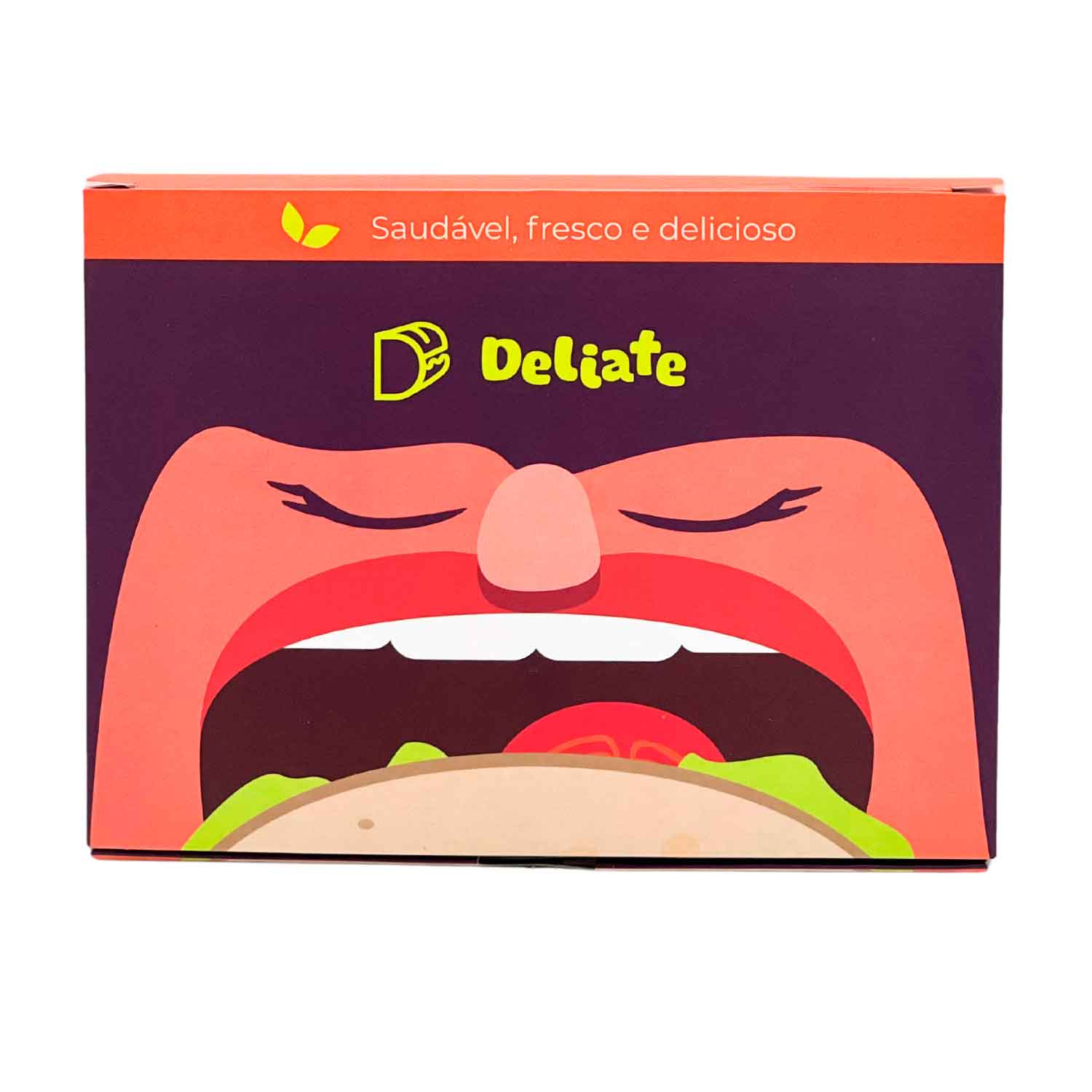 Embalagem Para Refrigeração de Lanche Natural (15,5 x 11 x 5 cm) Personalizada