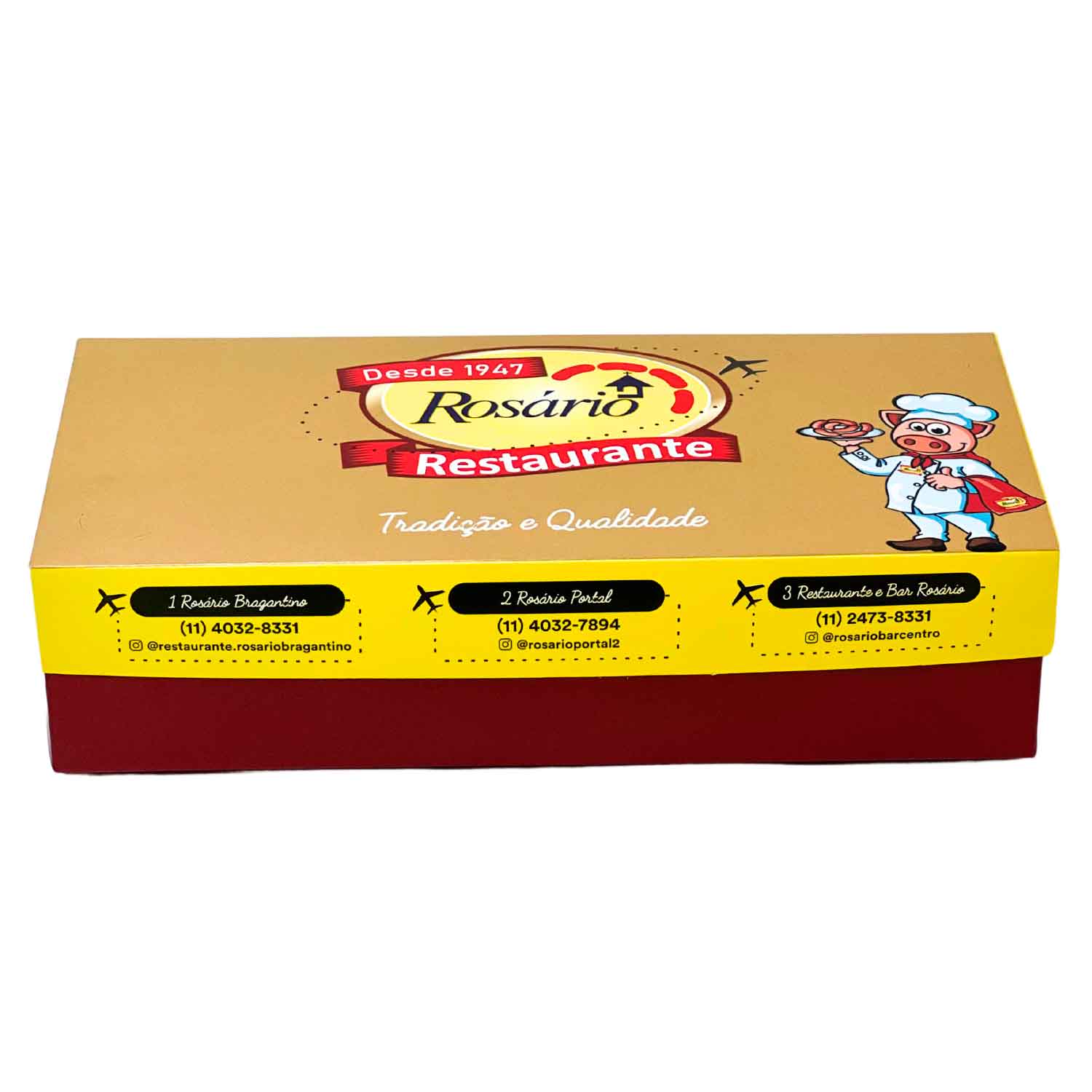 Caixa Baguete Fundo e Tampa Encaixavel (24 x 11 x 6 cm) Personalizada