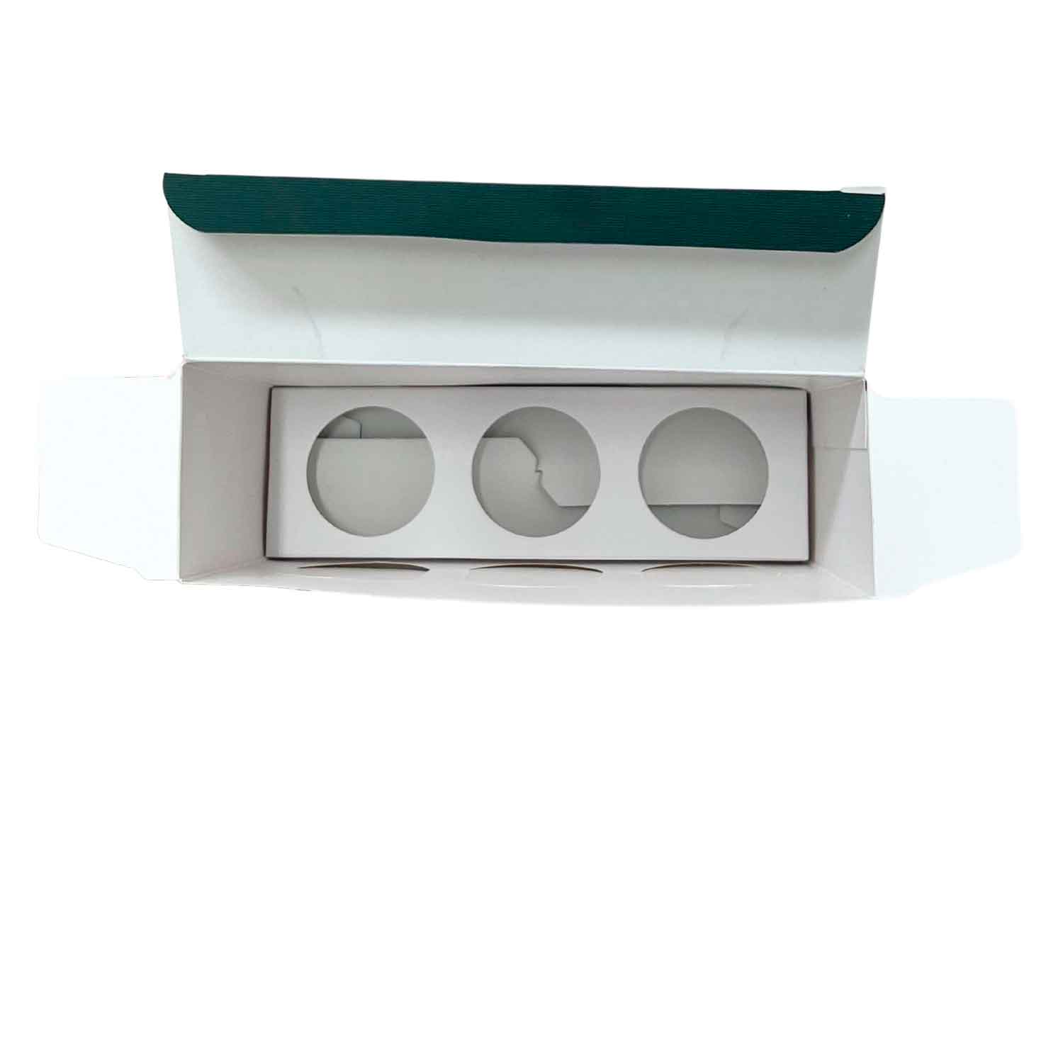 Embalagem Para 3 Garrafas c/ Berço (14,4 x 4,6 x 12,2 cm) Personalizada