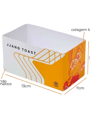 Embalagem Lanche Natural (13 x 7 x 7 cm) Personalizado