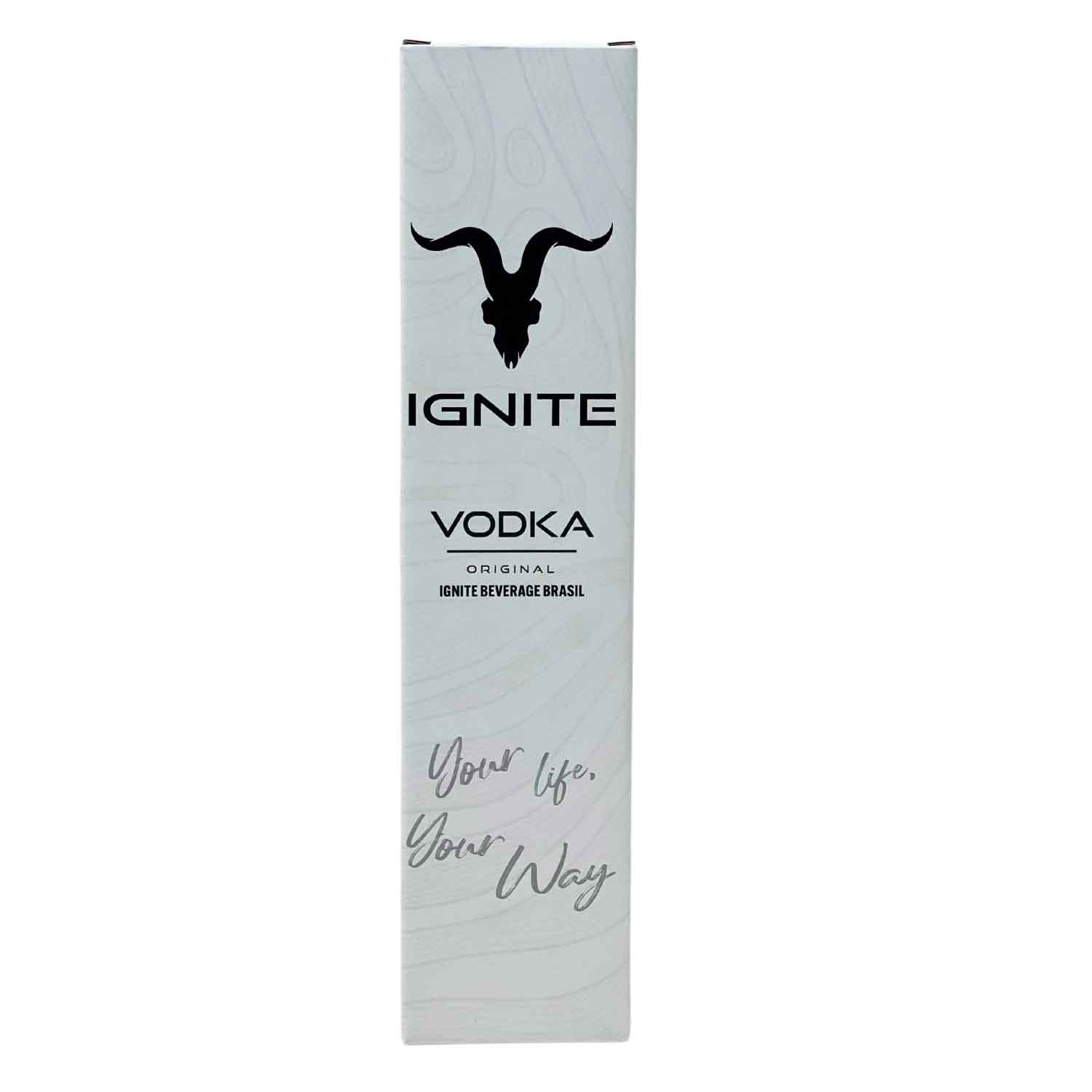 Embalagem Empastada para Garrafa de Vodka (8 x 8 x 35 cm) Personalizada