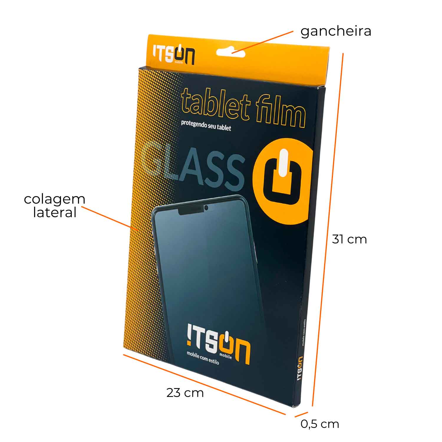 Caixa Para Pelicula de Tablet (23 x 0,5 x 31 cm) Personalizado