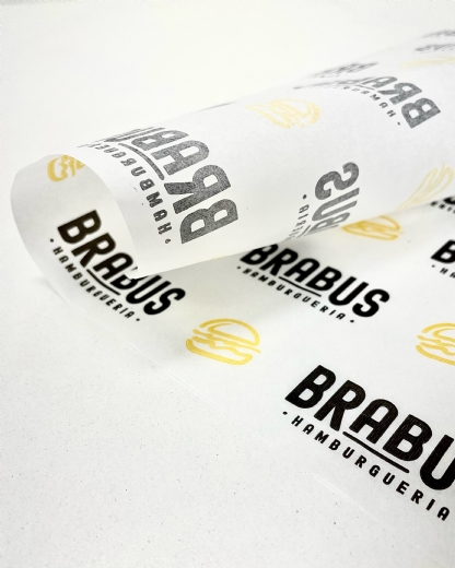 Papel Antigordura para Alimentos Personalizado – 10 mil folhas