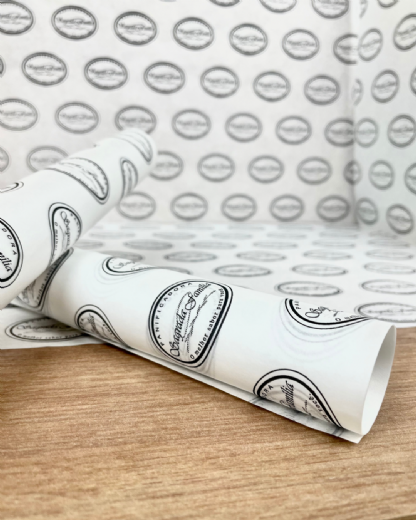 Papel Antigordura para Alimentos Personalizado – 10 mil folhas