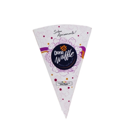 Embalagem Cone para Sorvete (11 x 7 cm) Personalizado