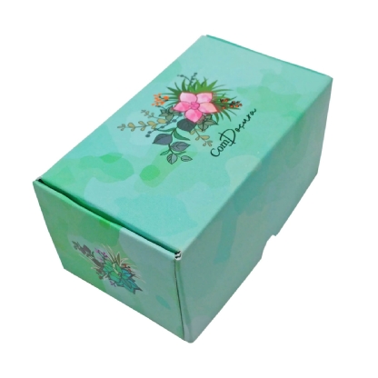 Embalagem p/ 2 doces c/ berço Acqua (8,5 x 4,5 x 4 cm) - 100 unidades