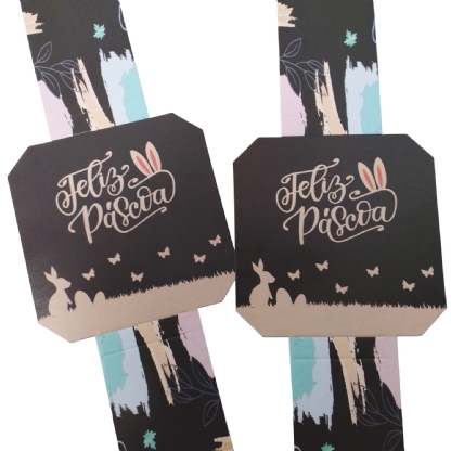 Cinta Para Bolo no Pote Páscoa (30,5 x 8 cm) - 100 unidades