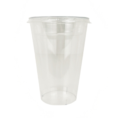 Copo plastico 500 ml com tampa alta - 90 unidades