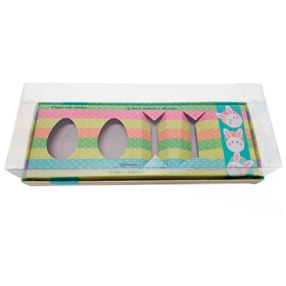 Caixa Kit Confeiteiro para Ovos de Páscoa 100gr Tie Dye - 5 Unidades