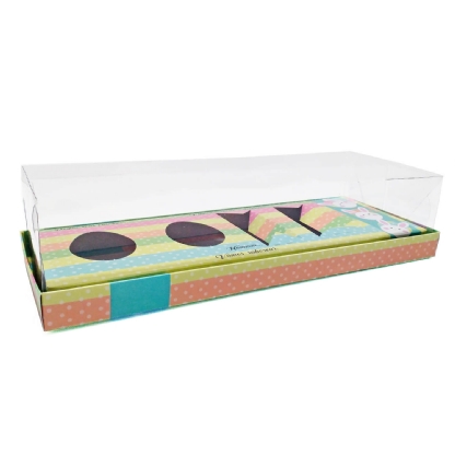 Caixa Kit Confeiteiro para Ovos de Páscoa 100gr Tie Dye - 5 Unidades
