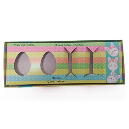 Caixa Kit Confeiteiro para Ovos de Páscoa 100gr Tie Dye - 5 Unidades