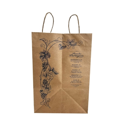 Sacola Kraft 110grs G (32 x 19 x 32 cm) - 50 Unidades (Venda Somente p/ Lojas rede Rancho 53)