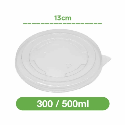 Tampa PET para pote de 300ml / 500ml - 180 unidades