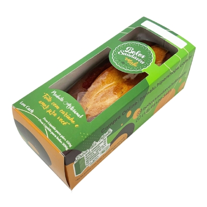 Embalagem para Pão c / Laminação interna (8,5 x 7,5 x 21 cm) Personalizada