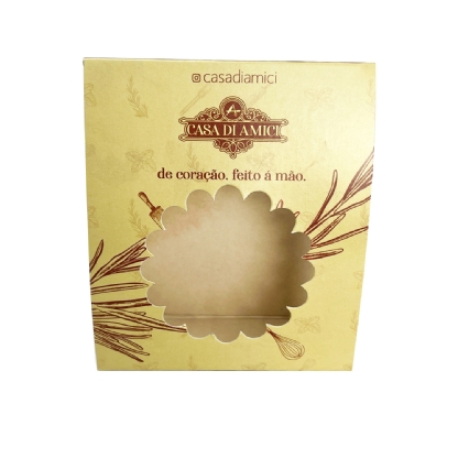 Embalagem Multiuso para Doces com Visor (10 x 4 x 12 cm) Personalizada