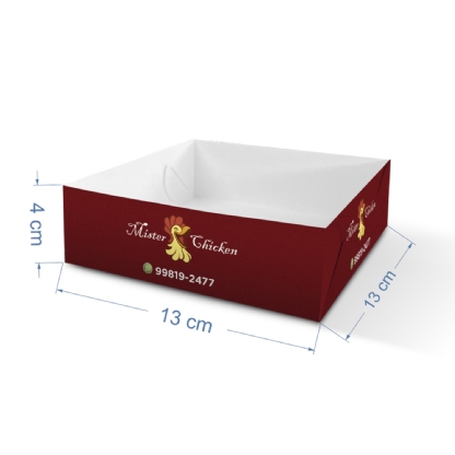 Embalagem Bandeja Multiuso Média (13 x 13 x 4 cm) Personalizada