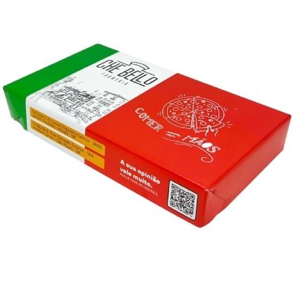 Caixa empastada tampa e fundo Panino (25 x 14 x 4 cm) Personalizada
