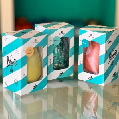 Embalagem Ovo de Pascoa (10,5 x 10 x 18 cm) Personalizada