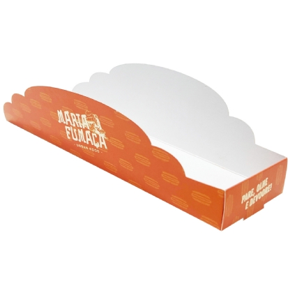 Embalagem Caixa Hot Dog p/ Balcão (19 x 5,8 x 4,8 cm) Personalizada