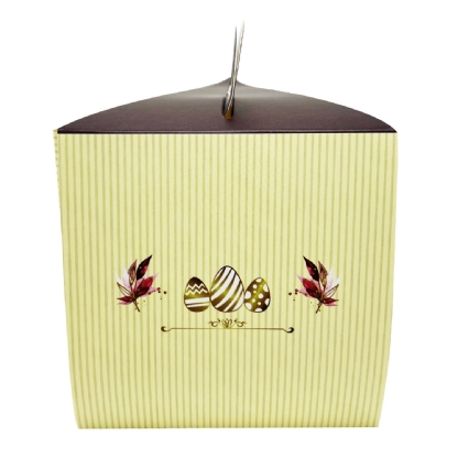 Caixa p/ Bolo Fatia Páscoa (18 x 10 x 10 cm) - 50 Unidades