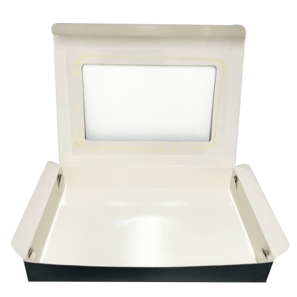 Embalagem c/ visor Preta G (28 x 20 x 4,0 cm) - 100 unidades