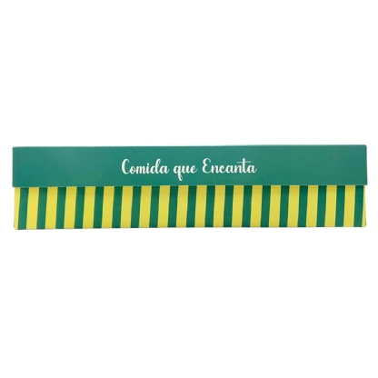 Caixa Baguete Hot Dog Fundo e Tampa Encaixavel (26 x 9 x 6 cm) Personalizada