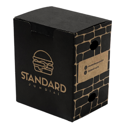 Embalagem Para Frituras Kraft (8,5 x 6,5 x 10,5 cm) Personalizada