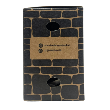 Embalagem Para Frituras Kraft (8,5 x 6,5 x 10,5 cm) Personalizada