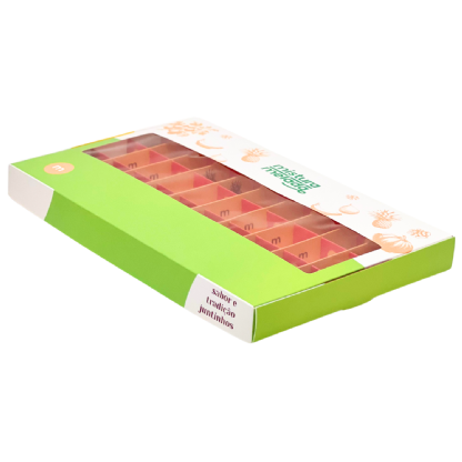 Embalagem para 50 Brigadeiros Gourmet (34 x 21 x 3 cm) Personalizada