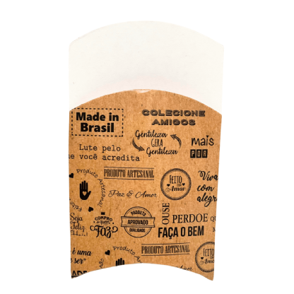 Embalagem Pizza Envelope Wrap Frases - 100 unidades