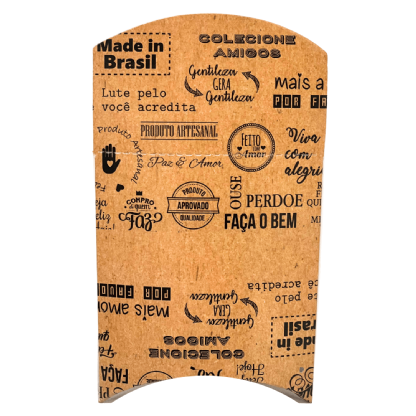 Embalagem Pizza Envelope Wrap Frases - 100 unidades