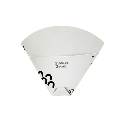 Empabalagem Cone para Crepe Antivazamento (16 x 13cm) Personalizado