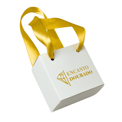 Embalagem Gaveta Para Bijuteria c/ Alça (6 x 6 x 4 cm) Personalizada
