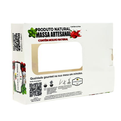 Embalagem Para Refrigeração de Massas (17,5 x 4,5 x 12,5 cm) Personalizada