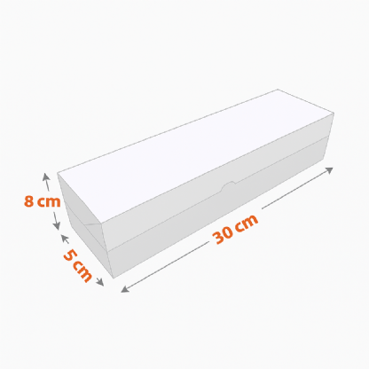 Embalagem c/ porta molho delivery (30 x 5 x 8 cm) Personalizada