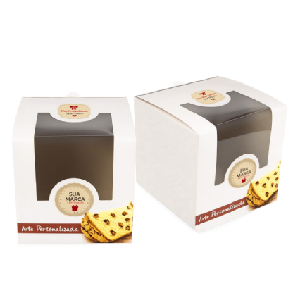 Embalagem para Panetone 500g (16 x 15,5 x 15,5 cm) Personalizado