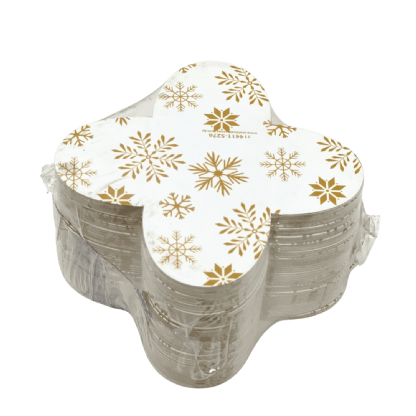 Forminha Para Brigadeiro, Docinhos Flocos Dourados - 100 unidades