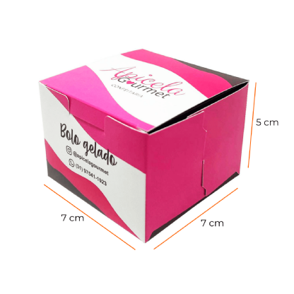 Embalagem Multiuso para Doces (7 x 7 x 5 cm) Personalizada