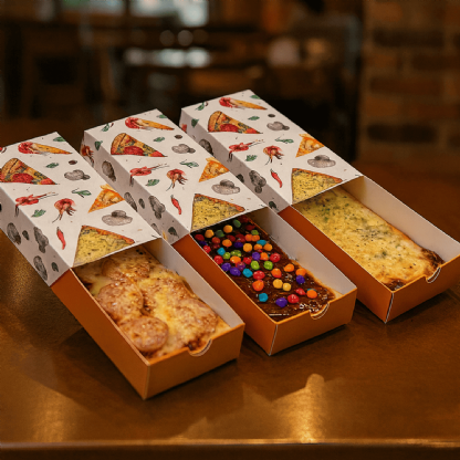 Embalagem Gaveta Para Pizza Retangular (25 x 10 x 4 cm) - 100 Unidades