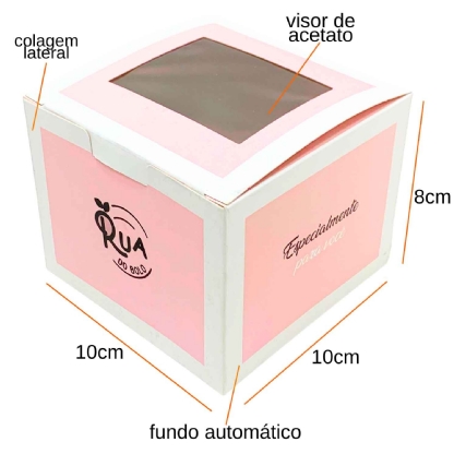 Embalagem Multiuso para Doces (10 x 10 x 8 cm) Personalizada