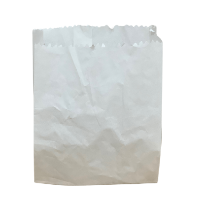 Saquinho Papel Branco p/ Batata Frita, Salgados, Hamburguer (10,5 x 5 x 13 cm) liso - 500 unidades